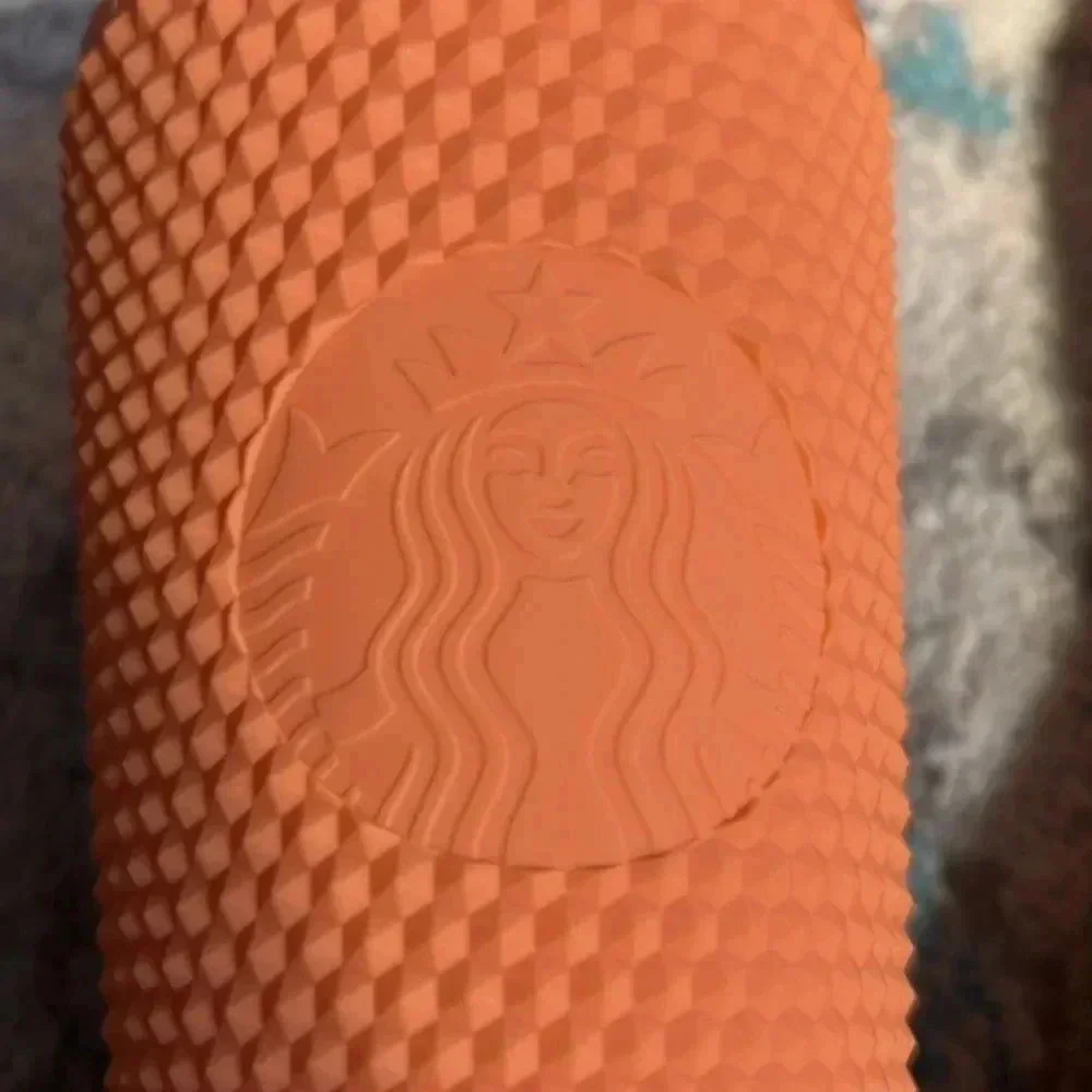 Starbucks Thailand Exclusive Peach Orange‎ Studded Tumbler 16oz
